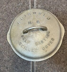 Griswold #6 Skillet Cover, #1046, Raised Letter, Fully Marked