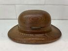 Rare 1940s Vintage Brown Derby Hollywood Wood Wooden Souvenir Hat Cigarette Box