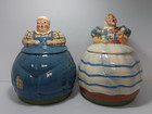 2 Signed Helen Hutula Tat-L-Tale Cookie Jar