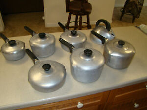 Vintage Magnalite 13 Pc Lot Skillet Pans Kettel NICE GROUP!!!