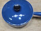 NEW!! Le Creuset Vintage Cousances BLUE Enamel Cast Iron. Dutch Oven 22 with Lid