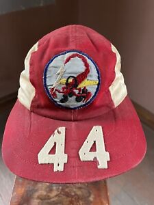 Vintage 1950s USAF FIS Fighter Squadron Patch Number Hat Cap Theater Made Named