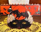 EXCEEDINGLY RARE Antique Vintage Halloween Original Mask Hat w/ Bat Beistle 20s!