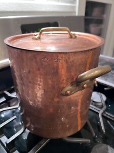 Vintage E. Dehillerin Copper Stock Pot