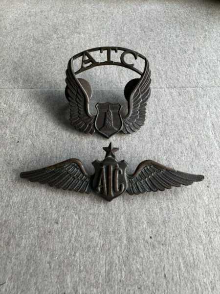 Vintage WWII Air Transport Command (ATC) Hat Badge 1942