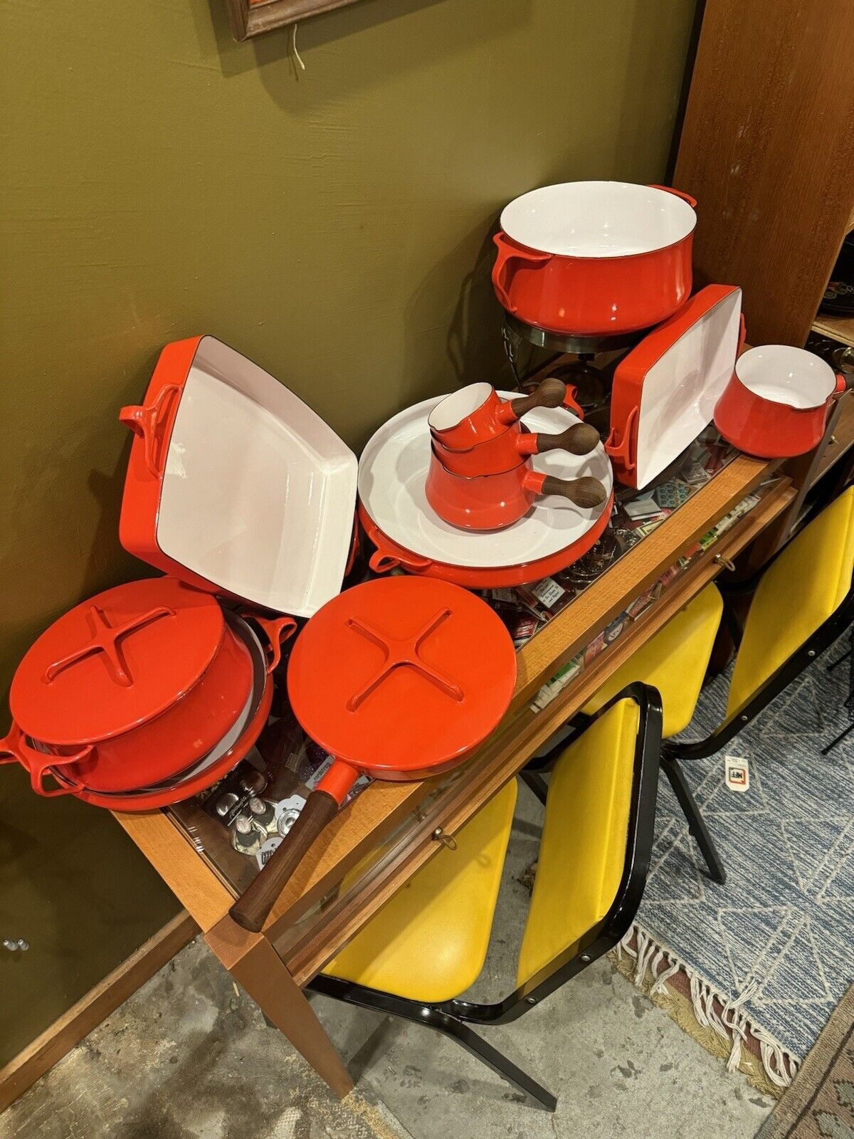 Vintage Dansk Mid-Century Modern (MCM) cookware set by Jens Quistgaard.