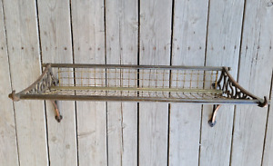 Vintage Brass NSWR Pullman Train Luggage Rack Shelf Railroad Wall Hat Towel