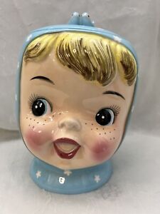 RARE VINTAGE NAPCO “LITTLE MISS CUTIE PIE” Cookie Jar, MINT COND!