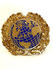 VTG Crew Hat Pin PAN AM PAA AIR FLIGHT 10K GLOBE GOLD FILLED Plus 3 SERVIC PINS