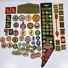 New ListingLarge Lot of Vintage Boy Scouts Merit Badges, Sash, Patches, Hat 50's