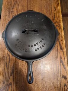 Griswold LBL #12 Skillet With Lid and Heat Ring