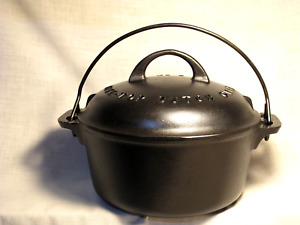 FULLY RESTORED Griswold No 6 Tite-Top Dutch Oven Large Block Logo # 2605A 2606A