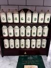 Vintage 1992 Lenox Spice Garden Complete Set - 24 Jars & Rack