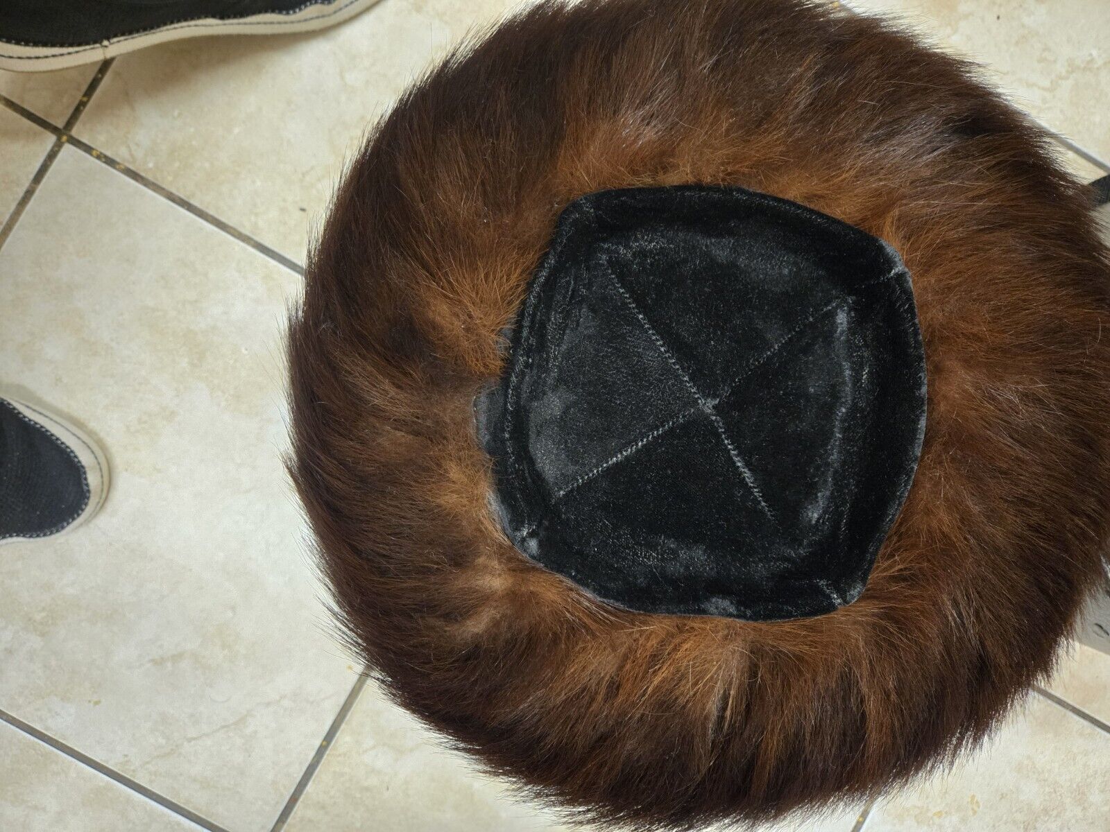 With Case Jewish Ritual Genuine Martin Fur Shtreimel Hasidic Hat Vintage