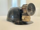 Vintage MSA Camfo Cap Coal Miners Tiger Stripe Hard Hat Helmet With Lamp
