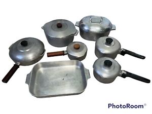 Vintage 13 Pc Wagner Ware MAGNALITE Cookware Set Pots Roaster Skillet Pans USA
