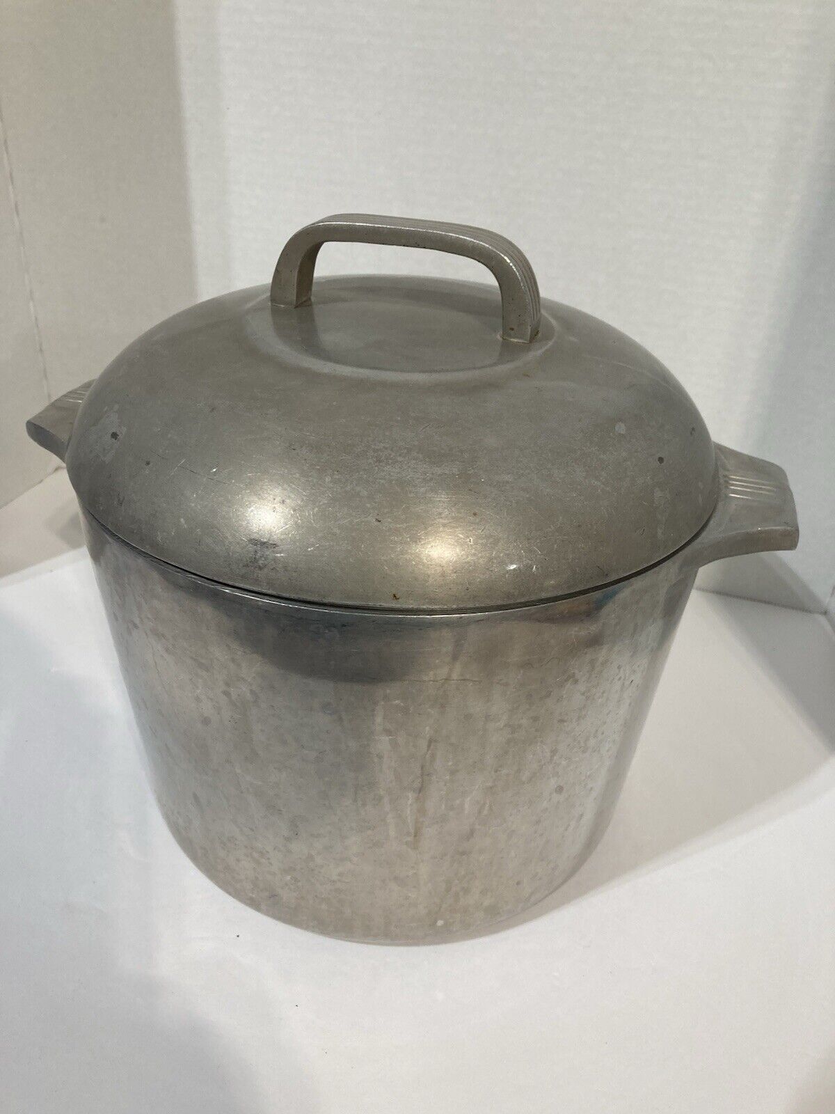 Vintage Wagner Ware Sidney O Magnalite 4738-P 8 Qt Stock Pot with Lid