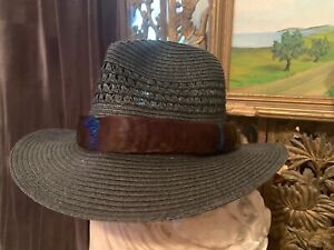 Vintage Hawaiian Feather Lei Hat band, Lei Humu Papa Hawaii Hand Made Hatband