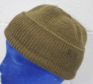 Vintage WWII A-4 US ARMY AIRFORCE MECHANIC WATCH CAP BEANIE GOODWEAR Hat Knit
