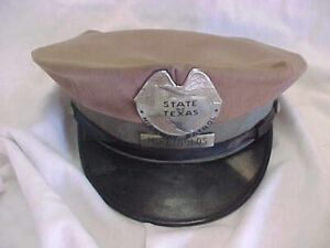 VINTAGE & OBSOLETE " TEXAS HIGHWAY PATROL " VISOR HAT