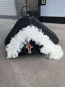 VINTAGE MASONIC KNIGHTS TEMPLAR BICORN FELT HAT 7 5/8 WITH CASE (CP2002981)