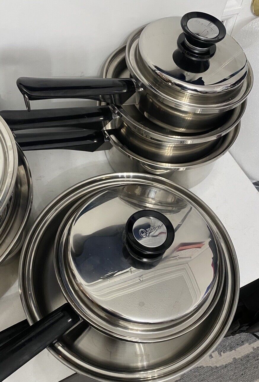 Amway Queen Cookware Set Stainless Steel Vintage 20 Piece NEW W/O Original Box