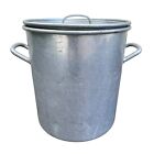 Vintage US Navy WW2 Date 1941 Wearever 10 Gallon Mirro Aluminum Stock Pot W/Lid