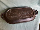 Lodge Oval Dutch Oven Wildlife Series Ducks Deep Dish Fryer Vintage Rare