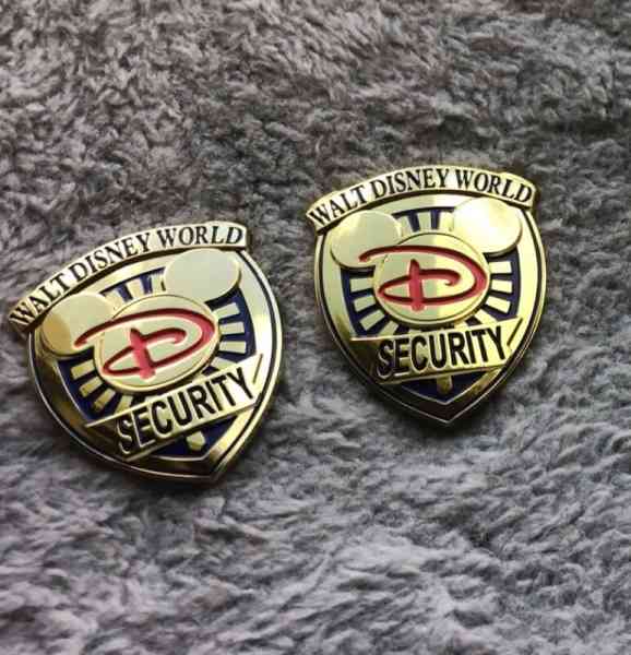 collectible vintage 2000's Disney Security Badge Shirt & Hat Style Set Of 2