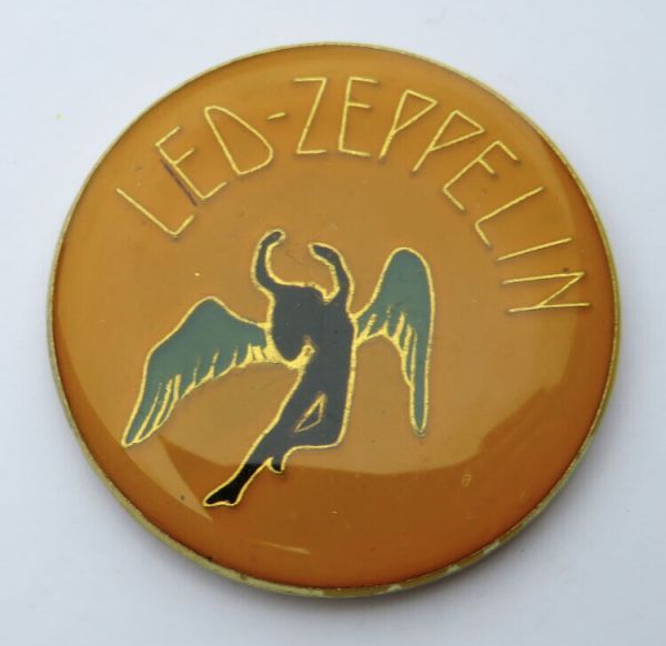 Group 149 of vintage enamel Rock lapel or hat pins. New in original package.
