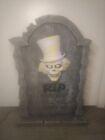 Disney Haunted Mansion Hat Box Ghost Tombstone Light Up Halloween VTG EUC HTF