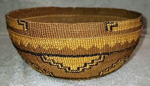 New ListingVintage Antique Yurok Hupa Northern California Basket Hat circa 1920's 30's