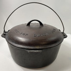 Griswold #10 Cast Iron Tite Top Baster Dutch Oven w/lid And Video!