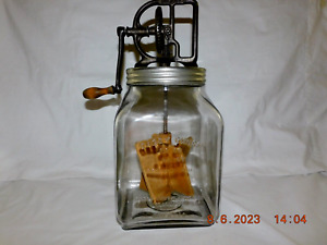 Functional Antique DAZEY 4 Paddle Butter Churn 6 Quart No. 60 Made in USA w2s22