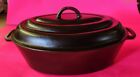 RARE - Vintage Cast Iron MI-PET No.4 OVAL ROASTER Western Foundry Co. Chicago