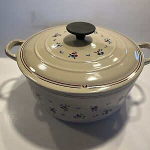 Le Creuset Petite Fruit Perla Meyers Enameled Cast Iron Round Dutch Oven 4 QT