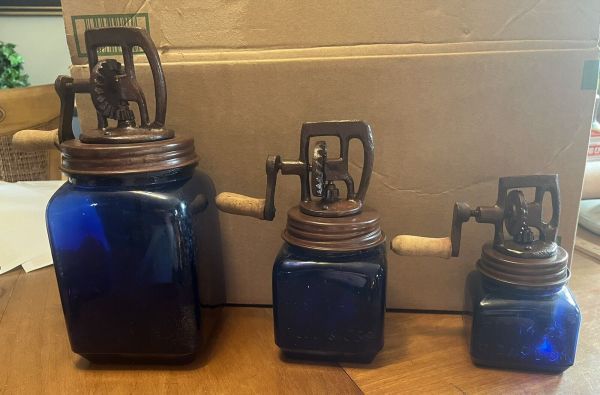 Lot of 3 Antique Dazey Churn & MFG Set - Feb 14 22 - St Louis - USA - 5, 10, 20