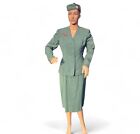 Vintage 1950's TWA Stewardess Hostess Uniform with Hat, Blazer, 2 Skirts & Belt