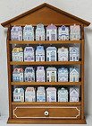 Vintage 1989 Lenox Spice Village 24 Piece Complete Set With Display Rack Shelf