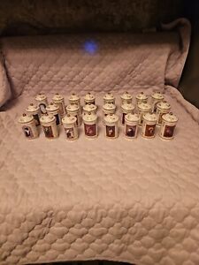 Vintage 1995 Lenox Cats Of Distinction Fine Porcelain Spice Jars, Set of 24