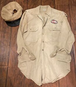 Dr Pepper 1930’s - 1940’s Vintage Workman Uniform Shirt Plus Hat “Good For Life”