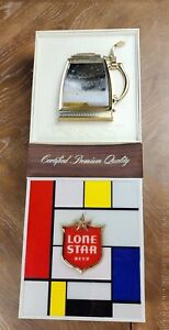 Vintage Lone Star Beer Motorized Lighted Sign Beer Mug Fills Lid Opens Rebuilt