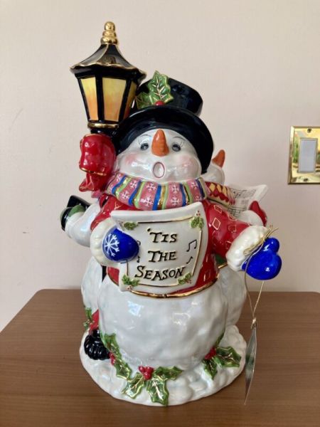 VTG 2003 Christopher Radko CHRISTMAS CAROLE COOKIE JAR 17” w/orig BOX EXCL Colle