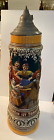 Very Large 2-1/2 Liter Vintage German Beer Stein/Pewter Lid-Outdoor Scene ~ST134