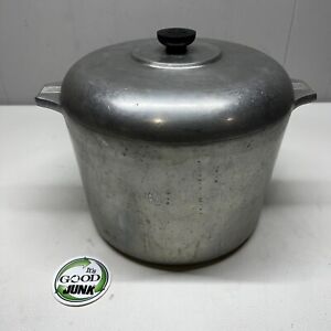Vintage MAGNALITE Tall 12 Quart Cast Aluminum Gumbo Stock Pot Dutch Oven Lid