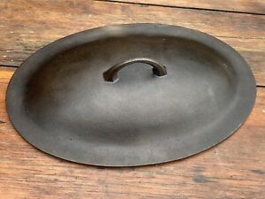 Griswold Cast Iron #15 Oval Fish Skillet Lid