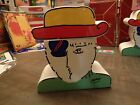 VINTAGE 1989 PETER MAX ZERO MAN CERAMIC POTTERY COOKIE JAR Japan Warhol style