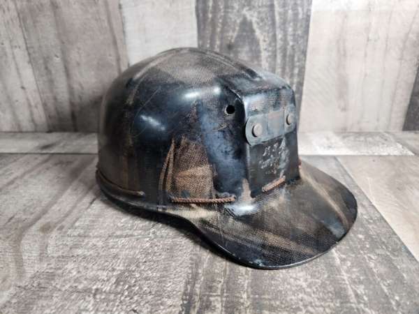 VTG MSA Low Vein Tiger Stripe Comfo-Cap Coal Mining Hat Miner Helmet w Liner USA