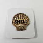 Mint On Card NOS Vintage Shell Oil Gas Station Attendant Hat Badge
