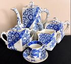 VERY RARE! 1800’s Antique LOVE Blue & White Ridgeway “DADO” Fine China Tea Set